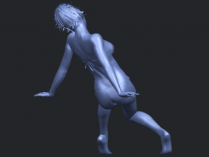 naked girl g02 3D Baskı Modeli