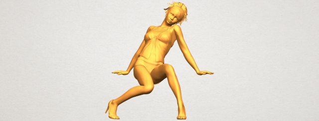 naked girl g04 Modello di stampa 3D .c4d .max .obj .3ds .fbx .stl .blend 