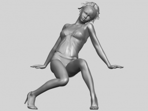 naked girl g04 Modello di stampa 3D