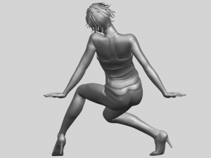 naked girl g04 Modello di stampa 3D
