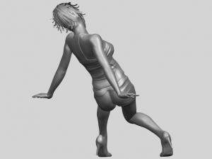 naked girl g04 Modello di stampa 3D