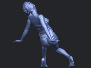naked girl g04 Modello di stampa 3D