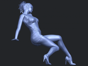 naked girl g04 Modello di stampa 3D