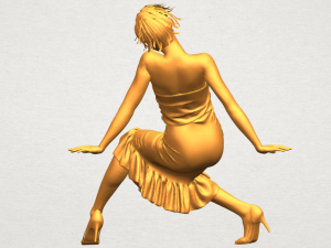 naked girl g05 Modello di stampa 3D
