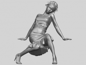naked girl g05 Modello di stampa 3D