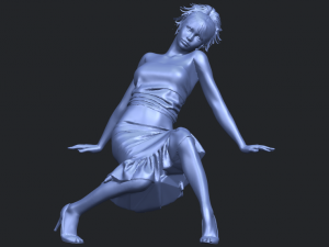 naked girl g05 Modello di stampa 3D