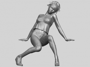 naked girl g06 3D Baskı Modeli