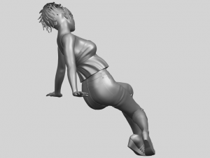naked girl g06 3D Baskı Modeli