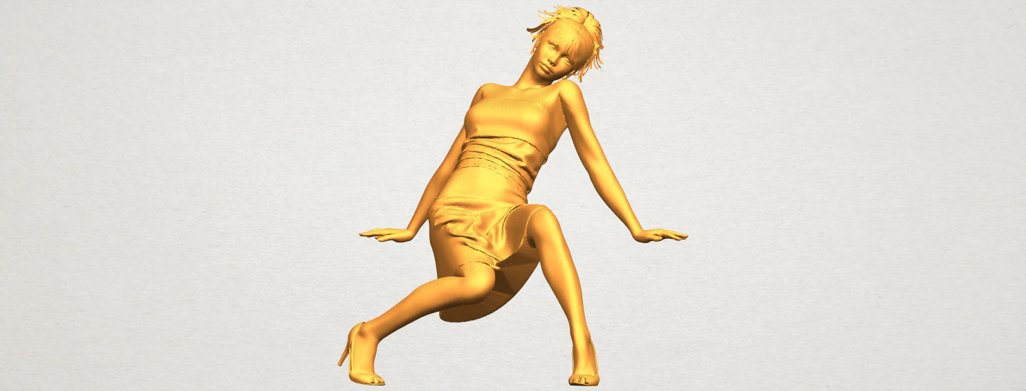 naked girl g07 3D Print Model .c4d .max .obj .3ds .fbx .stl .blend 