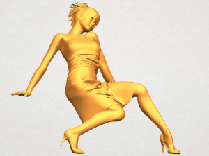 naked girl g07 Modèles 3D en vedette