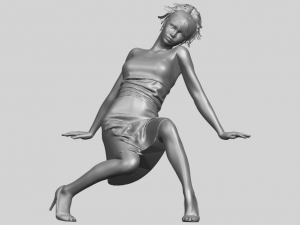 naked girl g07 Modèles 3D en vedette