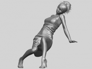 naked girl g07 Modèles 3D en vedette