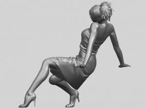 naked girl g07 Modèles 3D en vedette