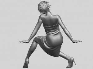 naked girl g07 Modèles 3D en vedette