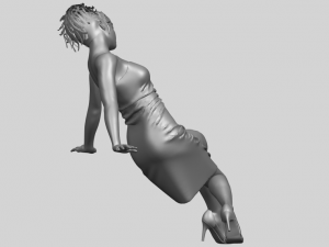 naked girl g07 Modèles 3D en vedette