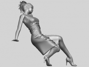 naked girl g07 Modèles 3D en vedette