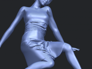 naked girl g07 Modèles 3D en vedette