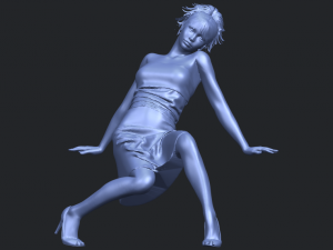 naked girl g07 Modèles 3D en vedette