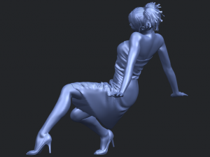 naked girl g07 Modèles 3D en vedette