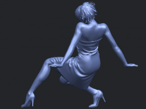 naked girl g07 Modèles 3D en vedette