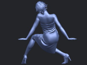 naked girl g07 Modèles 3D en vedette