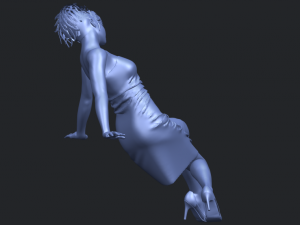 naked girl g07 Modèles 3D en vedette