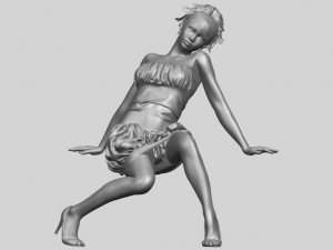 naked girl g08 Model Cetak 3D