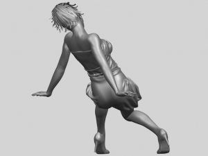 naked girl g08 Model Cetak 3D