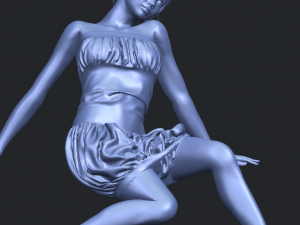 naked girl g08 Model Cetak 3D