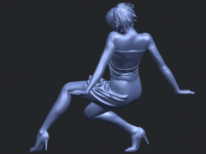 naked girl g08 Model Cetak 3D