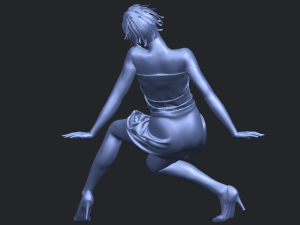 naked girl g08 Model Cetak 3D