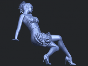 naked girl g08 Model Cetak 3D