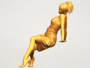 naked girl g09 3D-Druckmodell