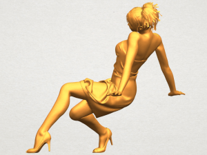 naked girl g09 3D-Druckmodell
