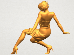 naked girl g09 3D-Druckmodell