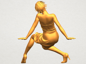 naked girl g09 3D-Druckmodell
