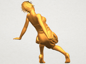naked girl g09 3D-Druckmodell
