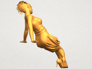 naked girl g09 3D-Druckmodell
