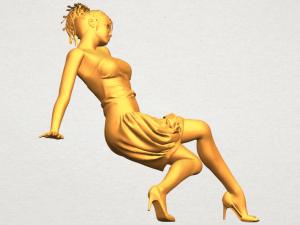 naked girl g09 3D-Druckmodell