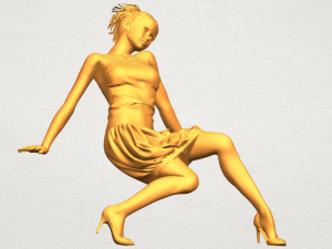 naked girl g09 3D-Druckmodell