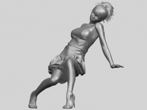 naked girl g09 3D-Druckmodell