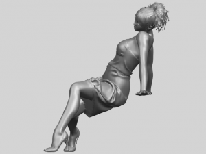 naked girl g09 3D-Druckmodell
