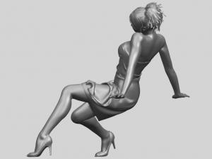 naked girl g09 3D-Druckmodell