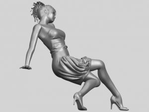 naked girl g09 3D-Druckmodell