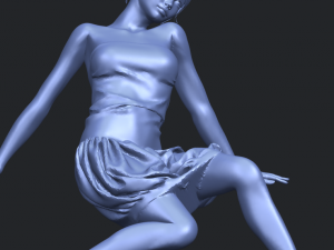 naked girl g09 3D-Druckmodell