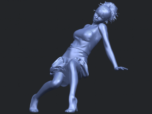 naked girl g09 3D-Druckmodell