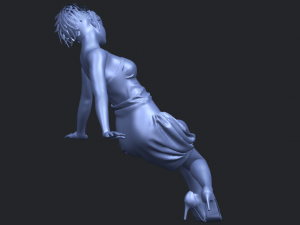 naked girl g09 3D-Druckmodell