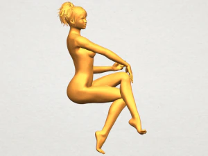 naked girl h01 3D Print Model