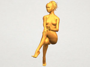 naked girl h01 3D Print Model