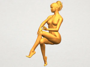 naked girl h01 3D Print Model